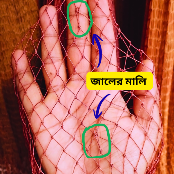 জালের-মালি.png বড় মাছ ধরার হাতে বোনা ঝাকি জাল